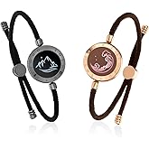 TOTWOO Long Distance Touch Bracelets for Couples, Light up & Vibration for Love Couples Bracelets | Long Distance Valentines Day Gifts for Girlfriend, One-to-One Bluetooth Pairing via App