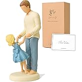 FVFVAHO Dad Gifts from Daughter, Hand Painted Sculpture Resin Fathers and Daughters Figurines Statue, Best Ever Gifts for Birthday, Father of The Bride, Fathers Day, New dad, Christmas