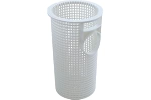 RichVibe R0480100 for Replacement Filter Pump Basket for Jandy for FloPro FHPM Series, ABS Pool Strainer Basket 13.5x24cm, Wh