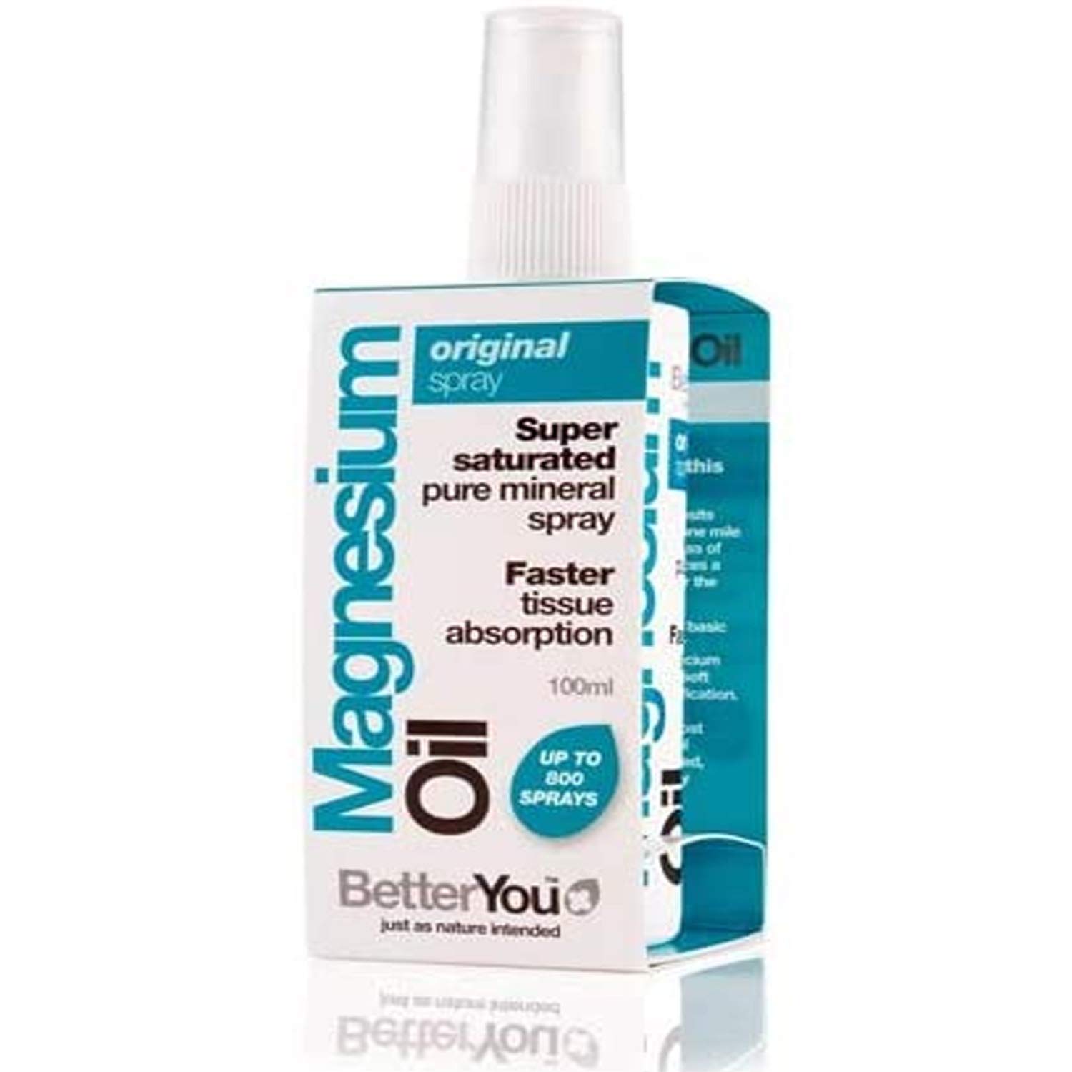 BetterYou Magnesium Oil Spray Original, 100ml - Pack of 2