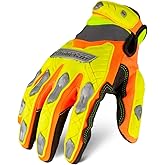 Ironclad Command Impact Work Gloves; Touch Screen Gloves Conductive Palm & Fingers, Impact Protection, Machine Washable