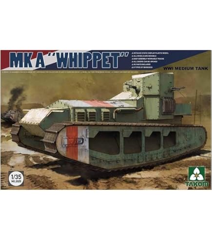 A7V Totenkopf 1:35モデルキット 1/35 ドイツA7V戦車 (クルップ) & エンジン (限定版) - (株