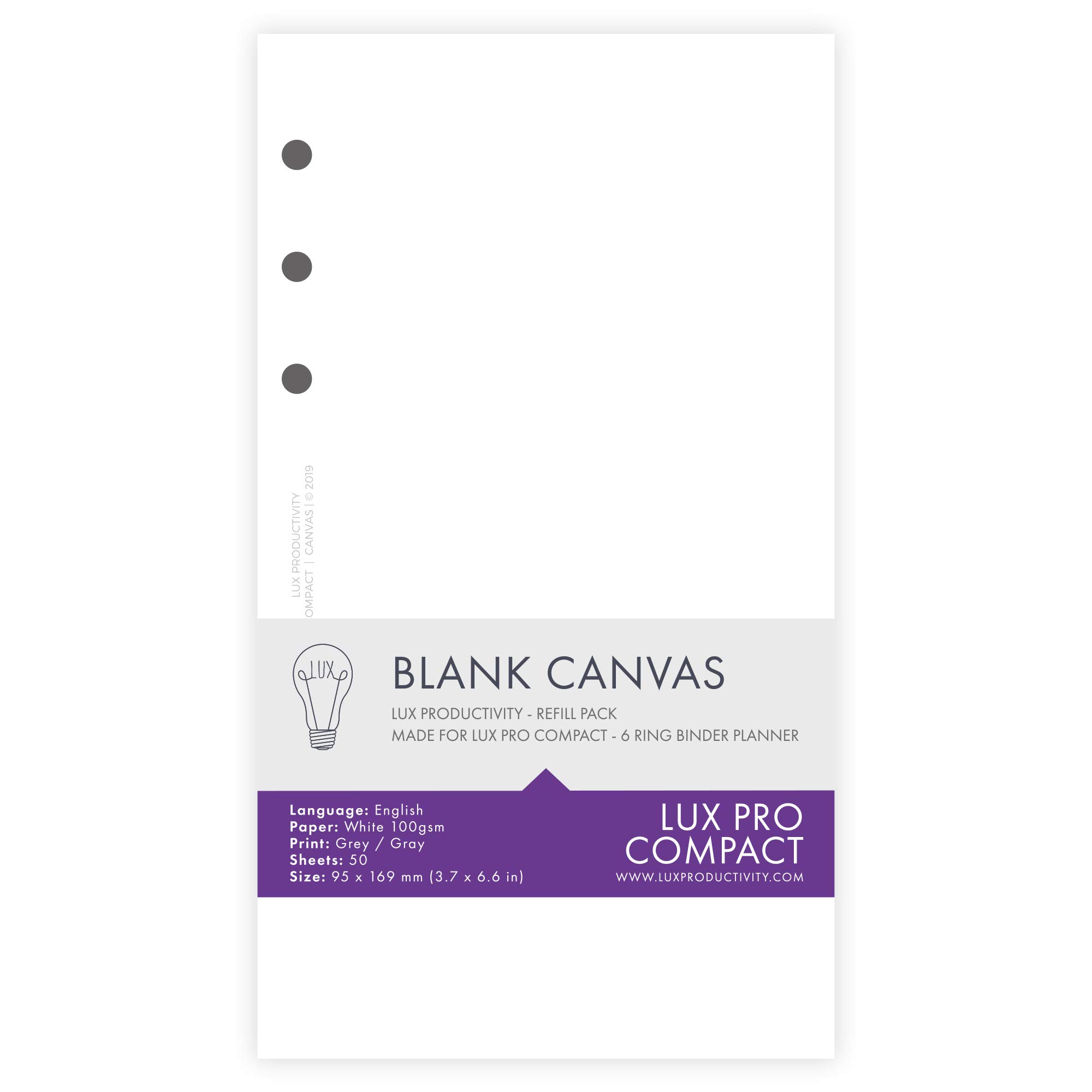 LUX COMPACT - Blank Pages (canvas)