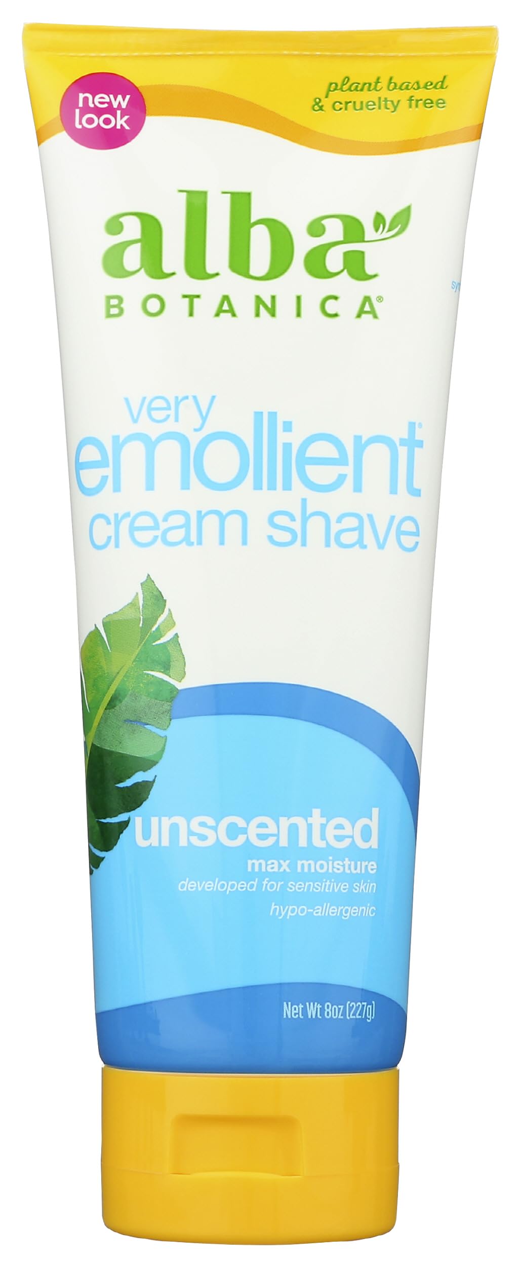 Alba Botanica Very Emollient Unscented Shave Cream, 100 g