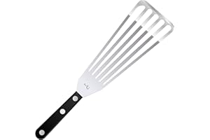 MIU Fish Spatula Stainless Steel, Large Slotted Turner, Flexible, Blade 9 inch, Size 13 Inches