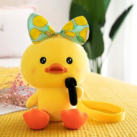Amazon Co Jp Hmmj 子供の幼児女の赤ちゃんのための人形収納袋ぬいぐるみ誕生日ギフトダック子供ぬいぐるみメッセンジャーバッグワンショルダー漫画のメイクアップ Color B ホーム キッチン