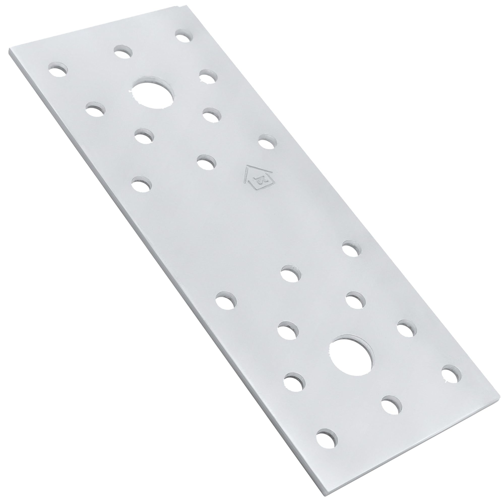 10 x Flat Connecting Joining Plate (140mm x 55mm x 2.5mm) 2.5mm Thick Galvanised Heavy Duty Bracket Steel Sheet Timber