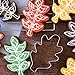 Fall Thanksgiving Cookie Cutters Set 7-Pc. Made in the USA by Ann Clark, Maple Leaf, Turkey, Pumpkin, Football, Acorn, and more