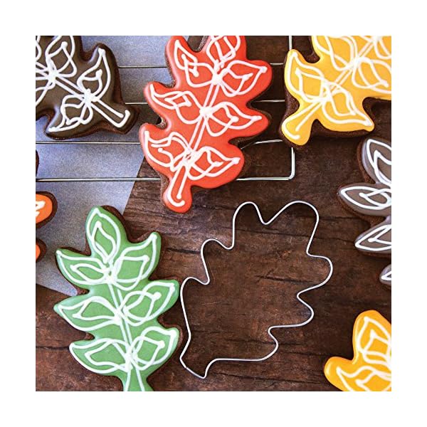 Ann Clark Cookie Cutters Oak Leaf Cluster Holly Leaf Cookie Cutter, 4.