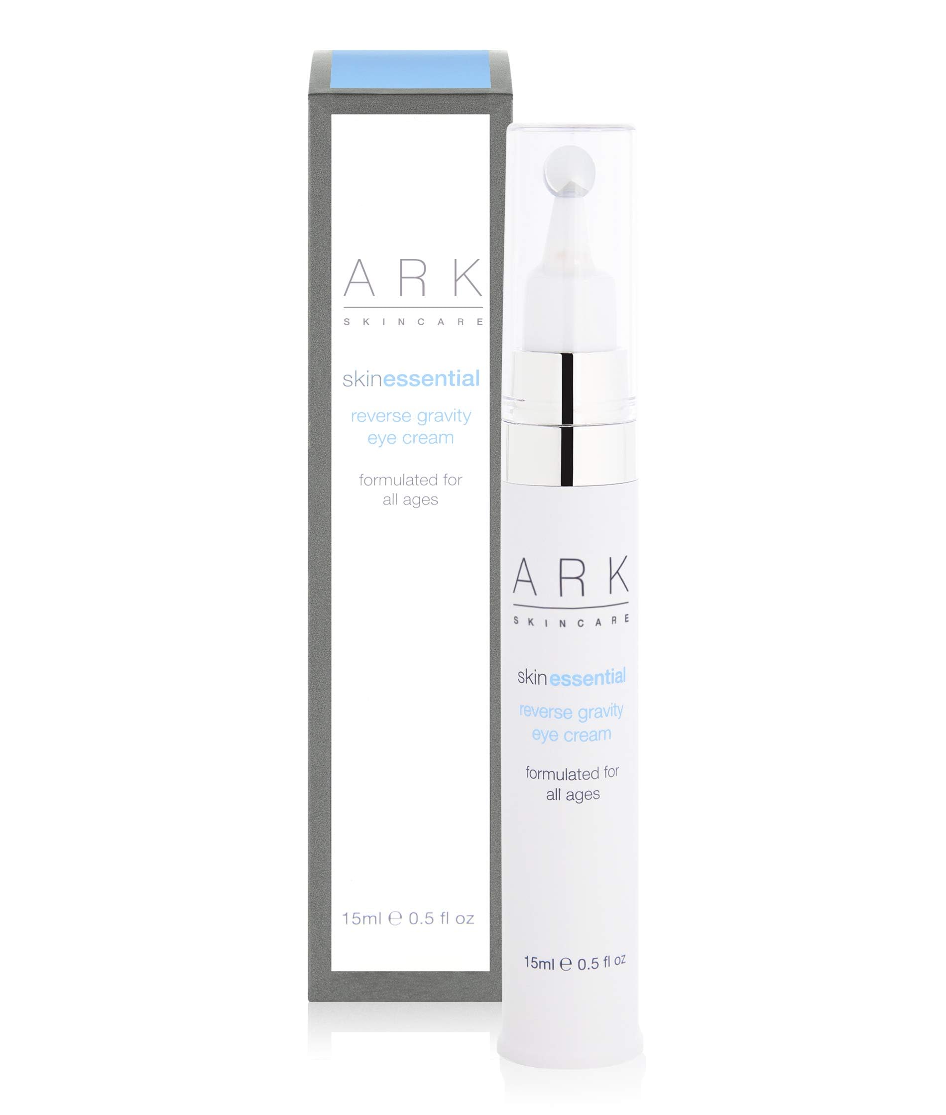 ARK Skincare Reverse Gravity Eye Cream, Lifts, Hydrates & Tones Eyes, with Massage Ball Applicator, Persian Silk Tree, Allantoin & Aloe Vera, 15ml
