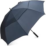 G4Free Golf Umbrella Windproof 55/59/67/72/80 Inch Automatic Open Double Canopy