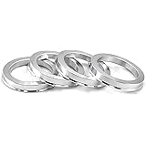 DCVAMOUS Alloy Aluminum Hub Centric Rings 74.1 to 64.1, Set of 4 - Performance Spigot Hubrings fit 64.1mm Vehicle Hub and 74.