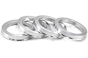 DCVAMOUS Alloy Aluminum Hub Centric Rings 72.6 to 60.1, Set of 4 - Performance Spigot Hubrings fit 60.1mm Vehicle Hub and 72.6mm Wheel Center Bore Compatible with Toyota