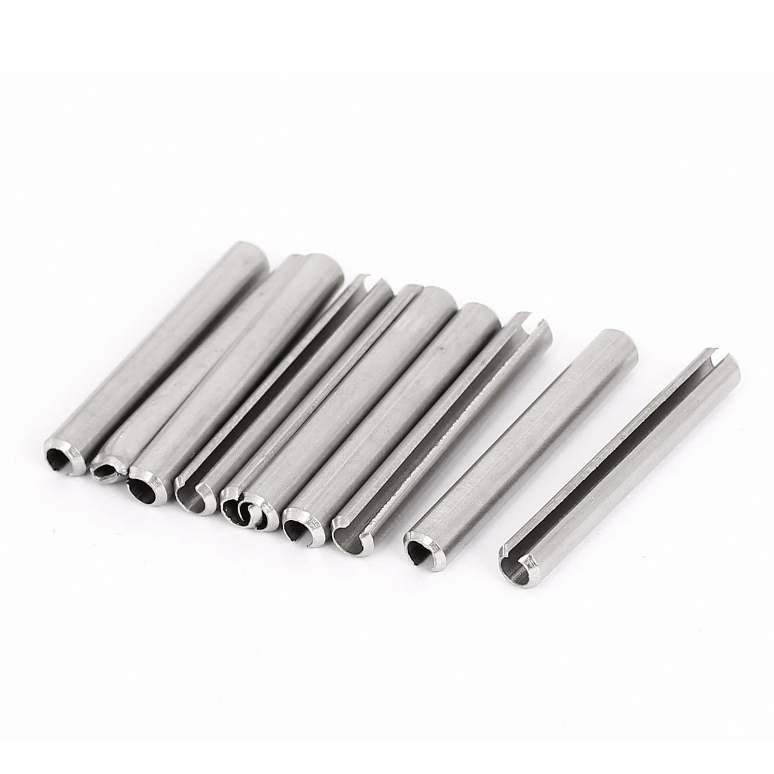 Sourcingmap A15081000ux0332 M5x40mm Stainless Steel Split Spring Roll Dowel Pins 10Pcs