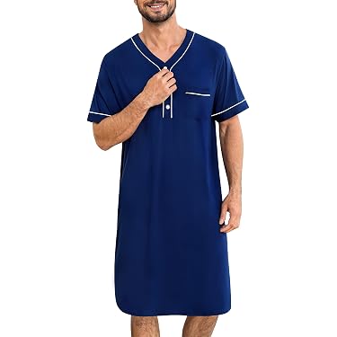 Amazon Best Sellers: Best Men's Nightshirts