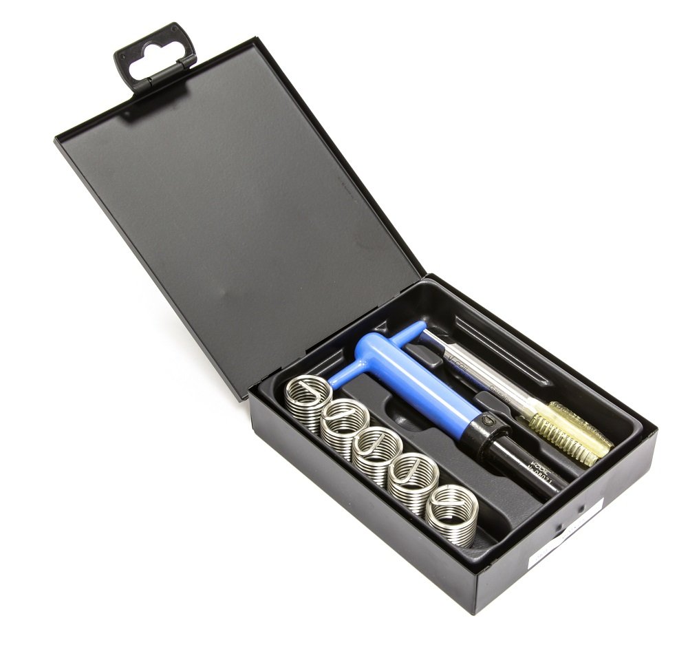 V-COIL Thread Repair Kit | Thread Repair Set | V-Coil Kit | for Repairing Damaged or Worn Threads | with Plastic Case