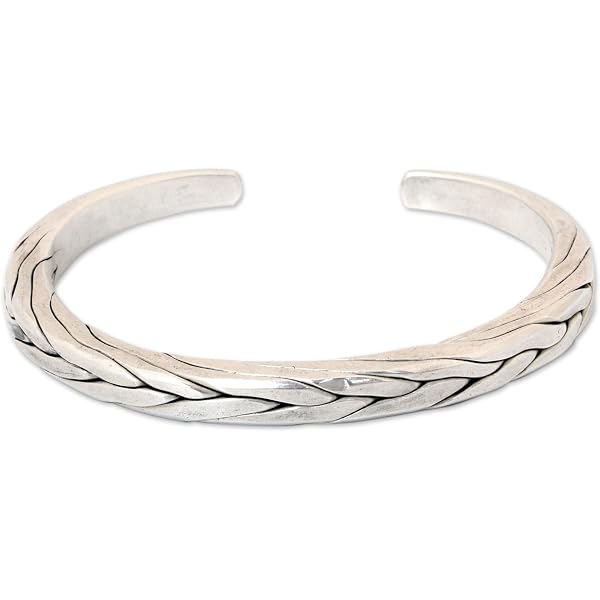 NOVICA Men's 'Glorious Freedom' .925 Sterling Silver Ring – Artisan Handcrafted Band From Indonesia