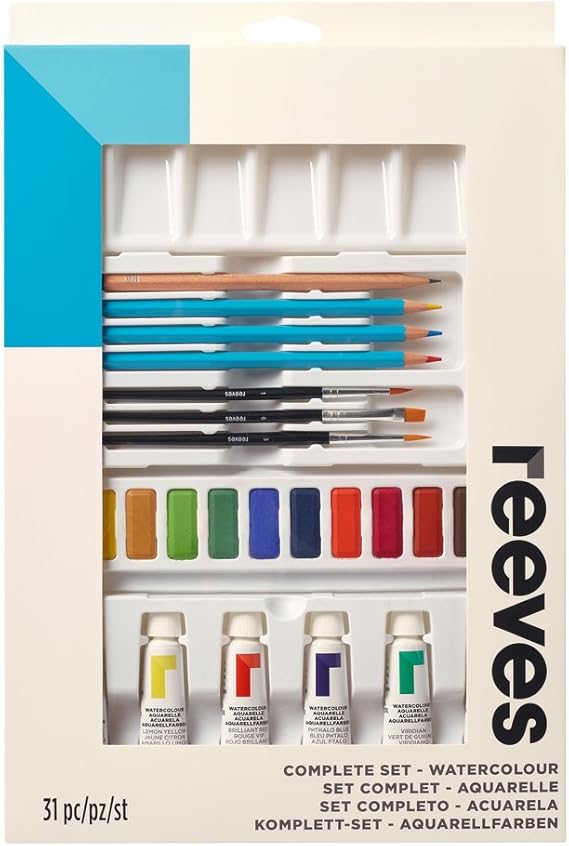 Reeves WaterColour Paint Complete Set 31Piece Amazon.co.uk