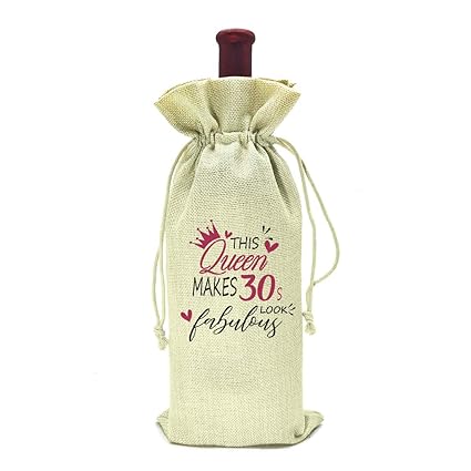 Buy 30th 39th Birthday Gift Queen Makes 30s Fabulous Gifts For Women Wine Bag Gift 30 39 Year Old Presents Gift For Mom Wife Lady Online At Low Prices In India Amazon In