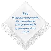 PACGOTH Wedding Handkerchiefs Something Blue for Bride, Mother Of The Bride Gifts Embroidered Lace Keepsake Bridal Hankies