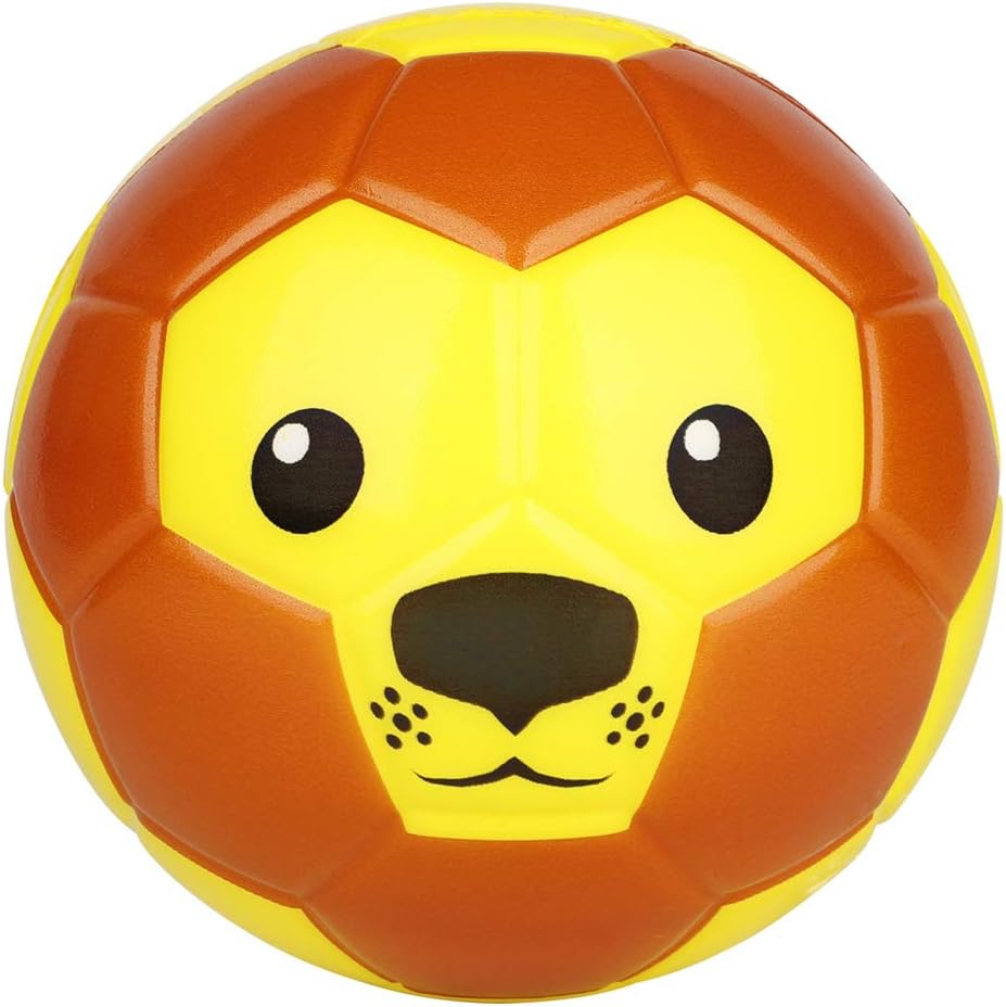 WEIER 6 Inches Mini Soccer,Cute Animal Design Soft Foam Ball for Kids Toddlers,Soft and Bouncy,Perfect Size for Kids Playing