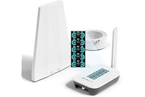 AplusBoost Cell Phone Booster for House Cottage with Smart LCD Display, Cell Signal Booster Canada Boost 4G LTE & 5G Data for