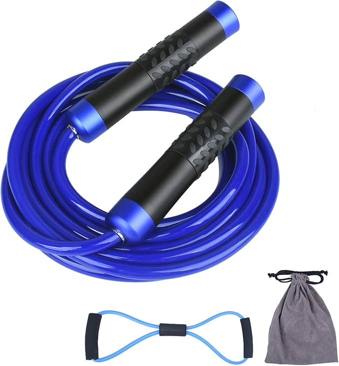 Weighted Jump Rope Premium Heavy Jump Ropes with Adjustable Extra