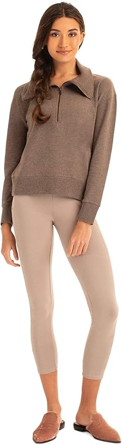 Synergy Organic Clothing Finn Sweatshirt - Nutmeg Nutmeg at Amazon Womenâs Clothing store
