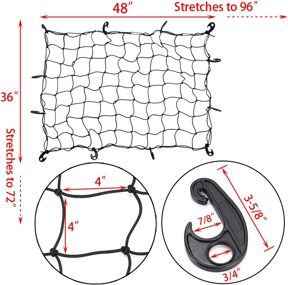 husky adjustable cargo net