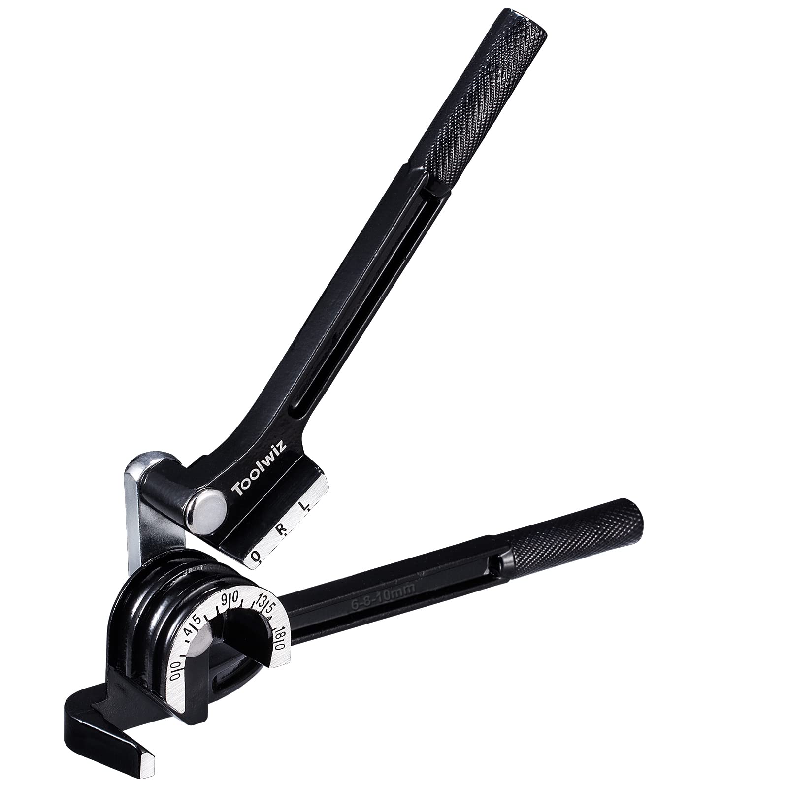 Tube Bender 3 in 1 Tubing Bending Tools 6mm 8mm 10mm 0-180 Degrees Manual Tubing Bender for ACR Refrigeration System Flexible Copper, Aluminum, Brass Pipes Bending-Black