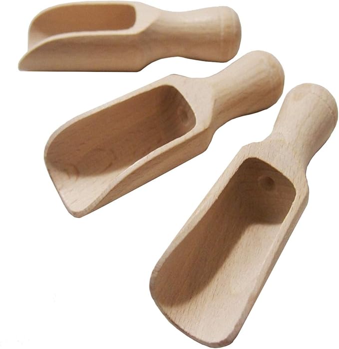 Traditional Wooden Spoons Sets (3, Set 3x2 3/8" (6cm