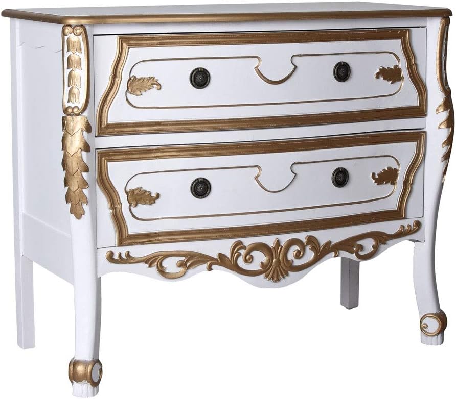 Dresser Baroque Cabinet With Drawers Shabby Chic White Ceremonial Kommode Palazzo Exclusive Amazon Co Uk Kitchen Home