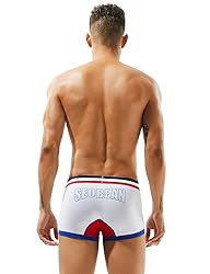 SEOBEAN Mens Low-Rise Trunk Boxer Brief Underwear