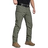 CARWORNIC Men's Lightweight Tactical Pants Ripstop Military Cargo Pants Water Resistant Outdoor Hiking Work Pants