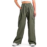 KEREDA Cargo Pants for Girls Baggy Joggers Pants Kids Clothes with Pockets 6-14Y
