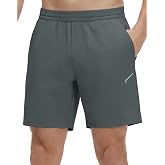M MAELREG Men's Athletic Running Shorts Quick Dry 7" Elastic Waist Lightweight Sports Gym Workout Shorts with Zipper Pockets