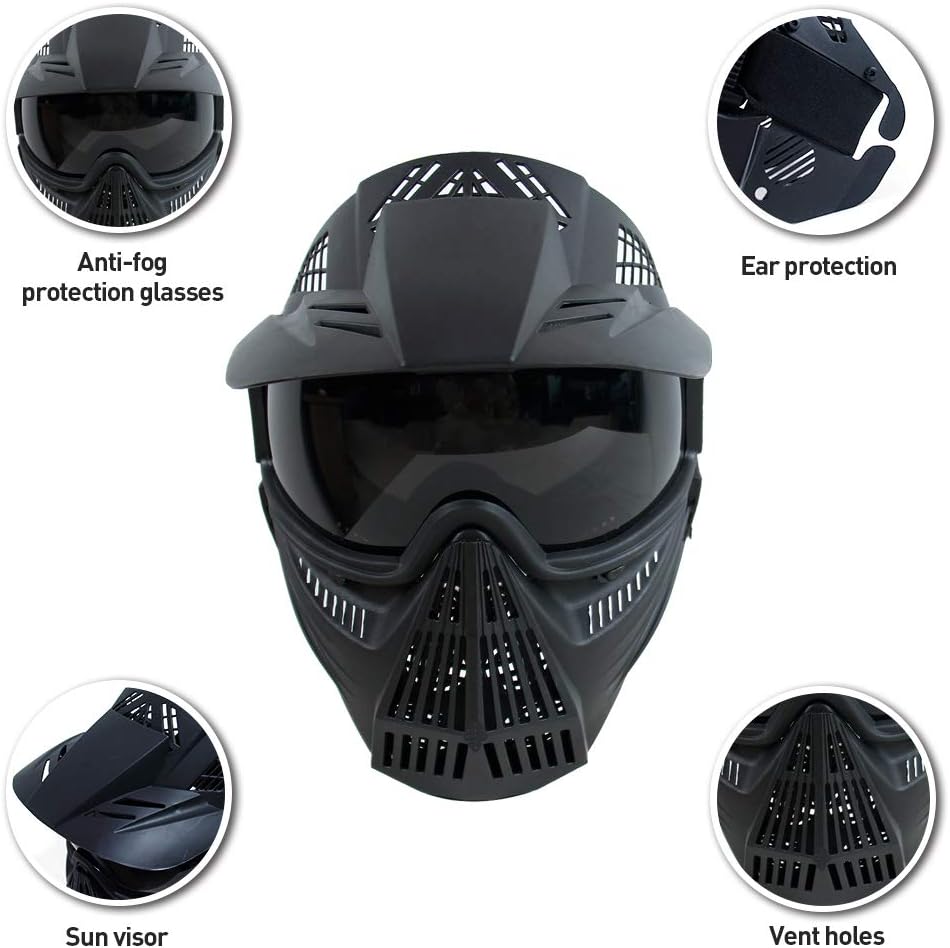 VLIKE Tactical Paintball Goggles Mask Airsoft Masks CS Training Tactical Goggles Adult Mask for Man Woman : Sports & Outdoors