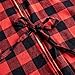 48 Inches Christmas Tree Skirt Red and Black Plaid Buffalo Check Double Layers Skirts for Christmas Decorations Indoor Outdoor, Xmas Party Holiday Ornaments (48 Inches)