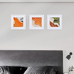 HEART ART 10x10 White Picture Frames set of