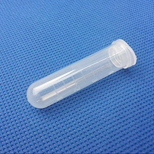 Bluemoona 50 Pcs - 5ml Polypropylene Centrifuge Tubes Plastic Clear Vials Sample Containers Fragrance Beads