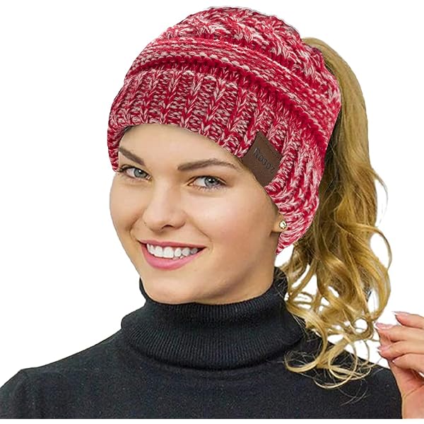 Beanie Hat for Women Winter Knitted Chunky Warm Ski Hats  display picture 2