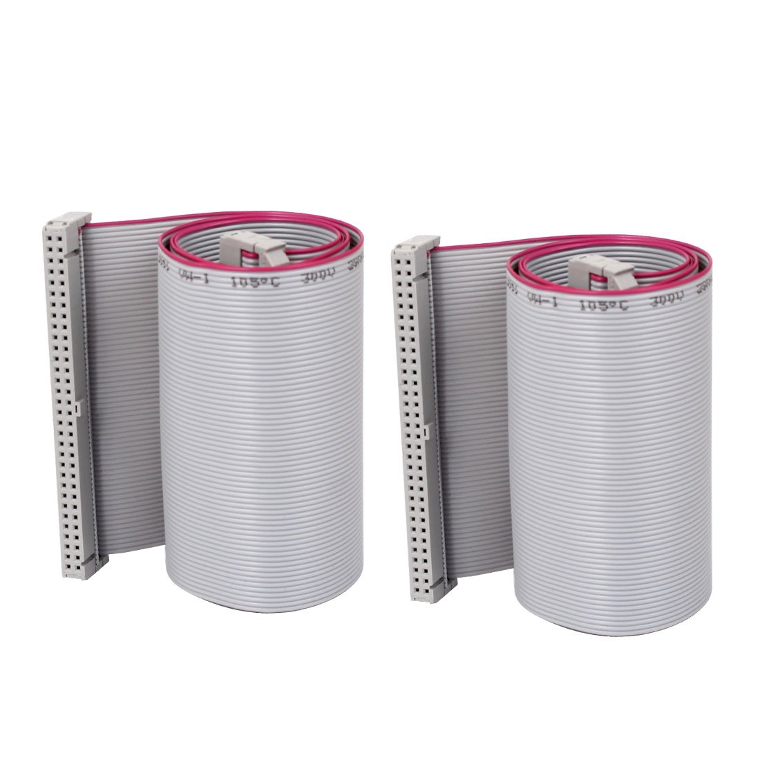 Sourcingmap 2pcs 2.54mm 64-Pin Female to Female IDE PATA Flat Ribbon Cable 50cm