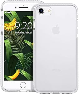 MATEPROX iPhone SE 2020 Case, iPhone 8 Case iPhone 7 Case Clear Shield Heavy Duty Anti-Yellow Anti-Scratch Shockproof Cover Compatible with iPhone 7/8/SE (White)