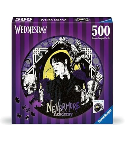 Amazon.com: Ravensburger - Puzzle 1000 Pieces Wednesday | Puzzle