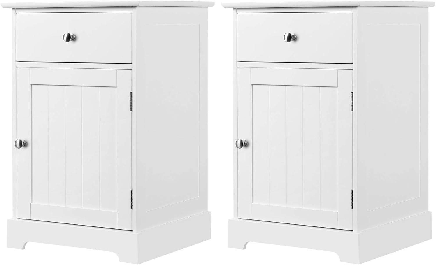 Yaheetech Bedside Table Set of 2 Nightstand Chest of Drawers