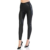 Leggings Depot Women's High Waist Faux Leather Leggings Tights Pleather Pants