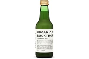 Erbology Organic Sea Buckthorn Juice 250ml - Supports Immunity and Boosts Energy - High in Vitamin C, Omega-7 and Beta-carote