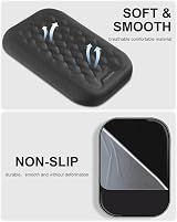VAYDEER Ergonomic Wrist Rest Pad 2-Pack 6.3x4.3x0.76in Black view 4