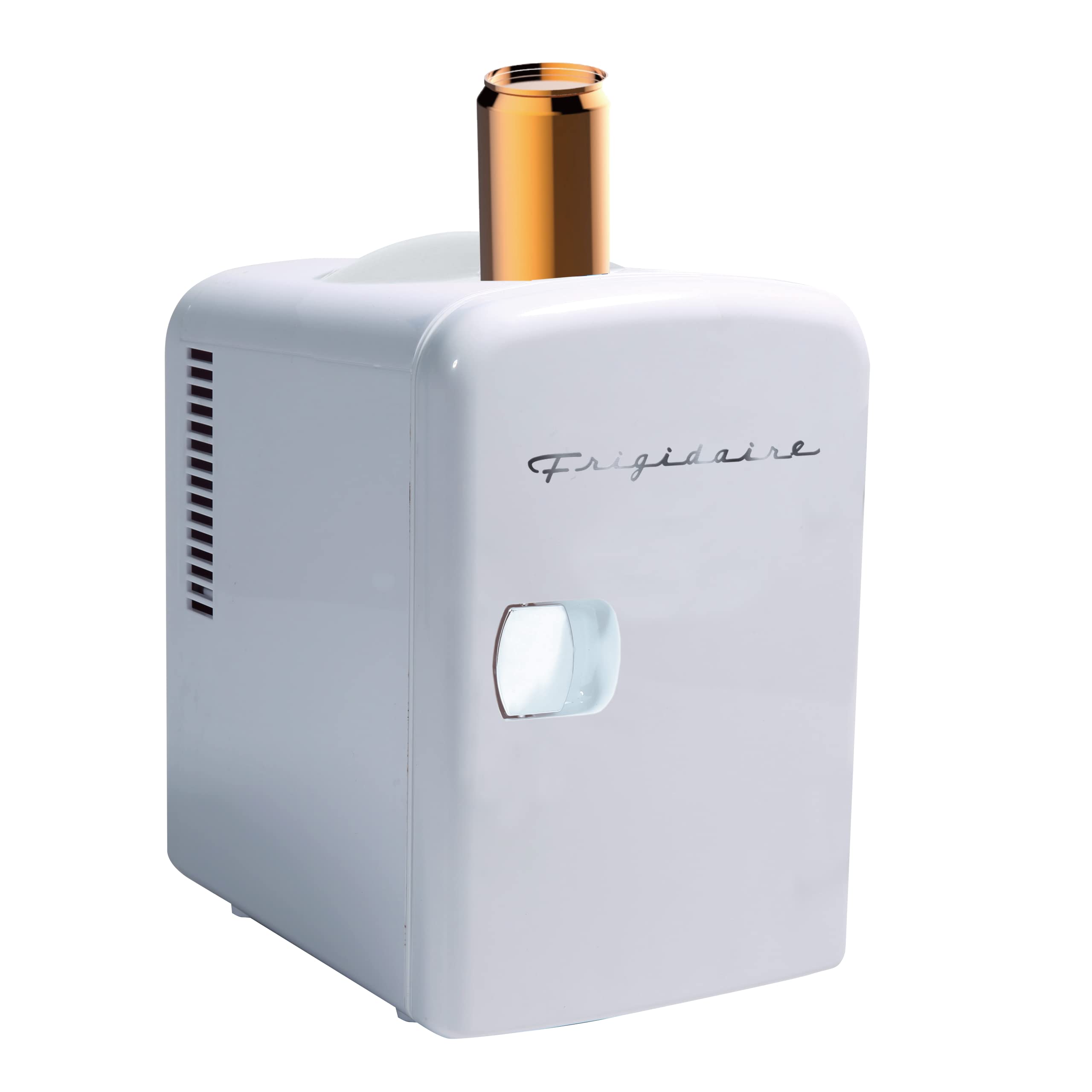 Frigidaire Mini Portable Compact Personal Fridge Cooler, 4 Liter Capacity Chills Six 12 oz Cans, 100% Freon-Free & Eco Friendly, Includes Plugs for Home Outlet & 12V Car Charger - White - Image 4