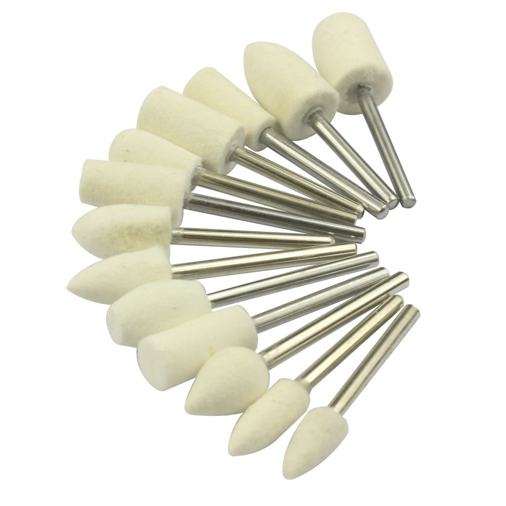 Polishing Rotary Tool Mandrel Mounted Wool Grinder for Dremel by Carving Expert